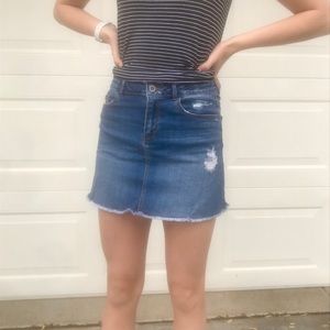 the cutest zara jean skirt